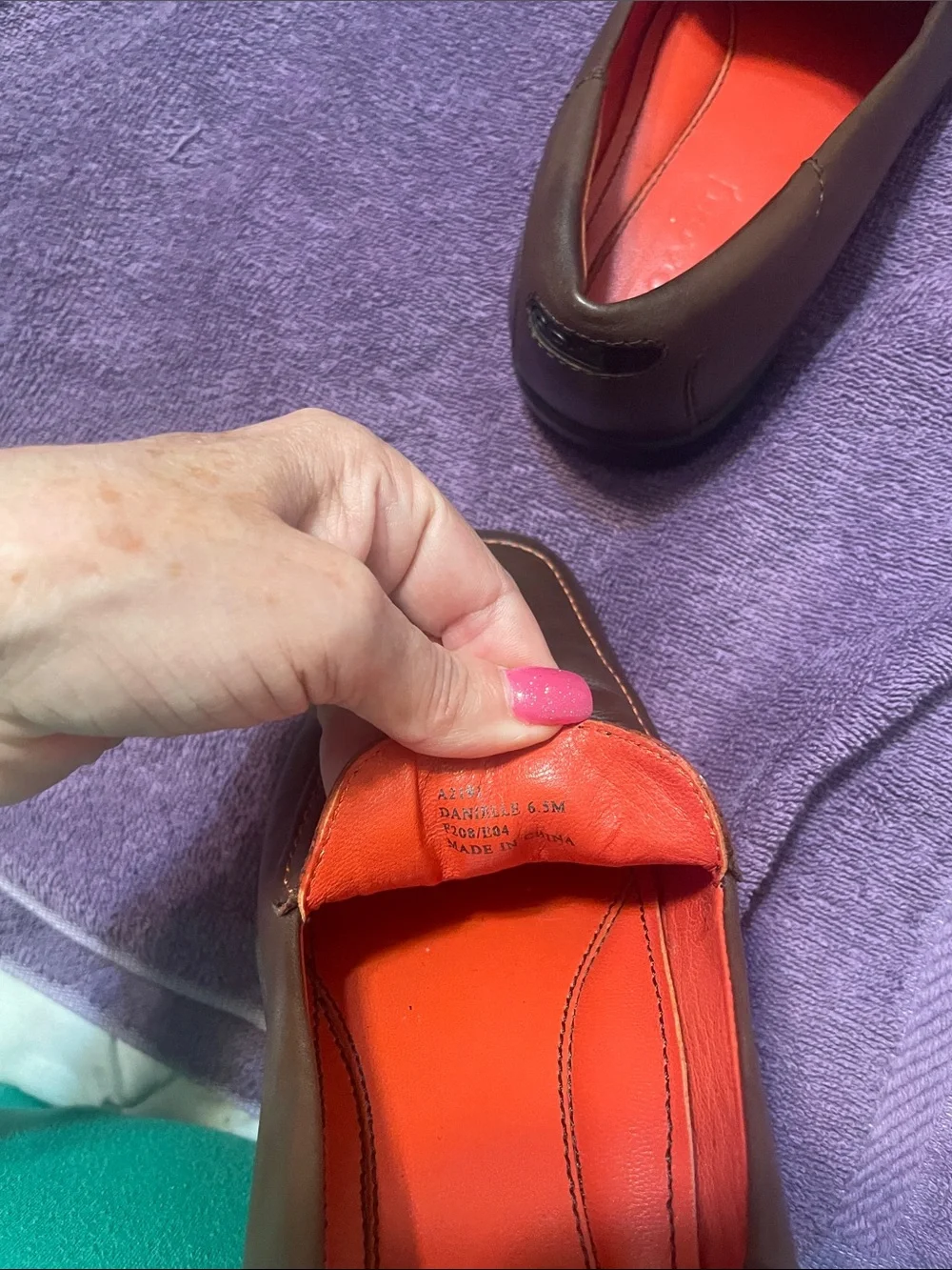 Women’s Coach Daisy Brown Leather Slip-On Loafers